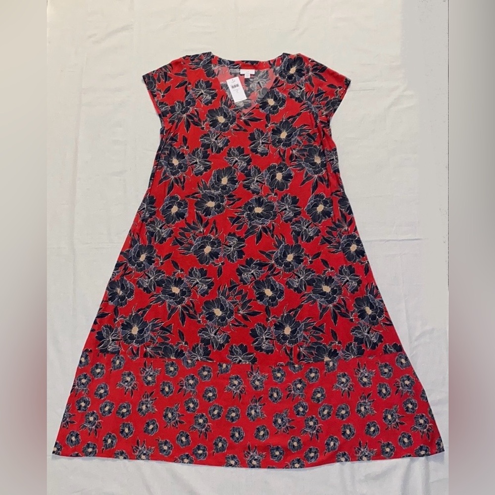 JJill Geranium Floral Print Midi Dress - Picture 7 of 14